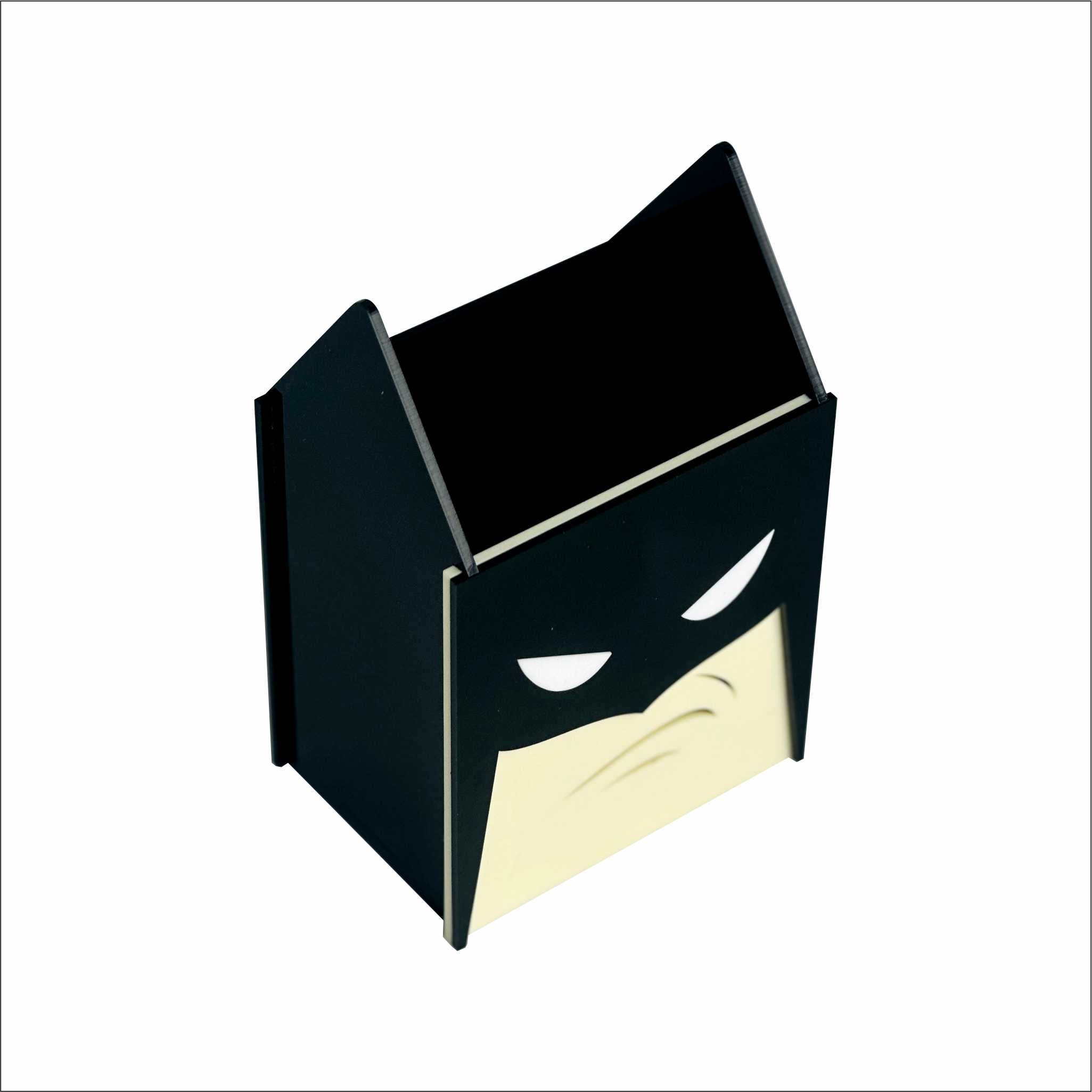 Pencil & Pen Desk Organizer for Students – Black & Beige