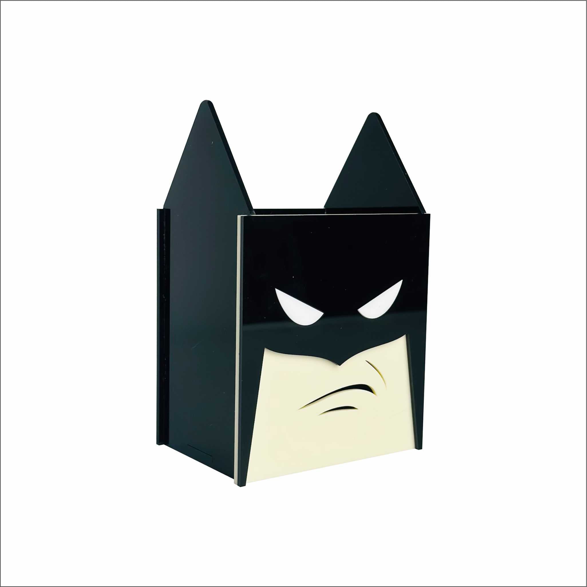 Pencil & Pen Desk Organizer for Students – Black & Beige