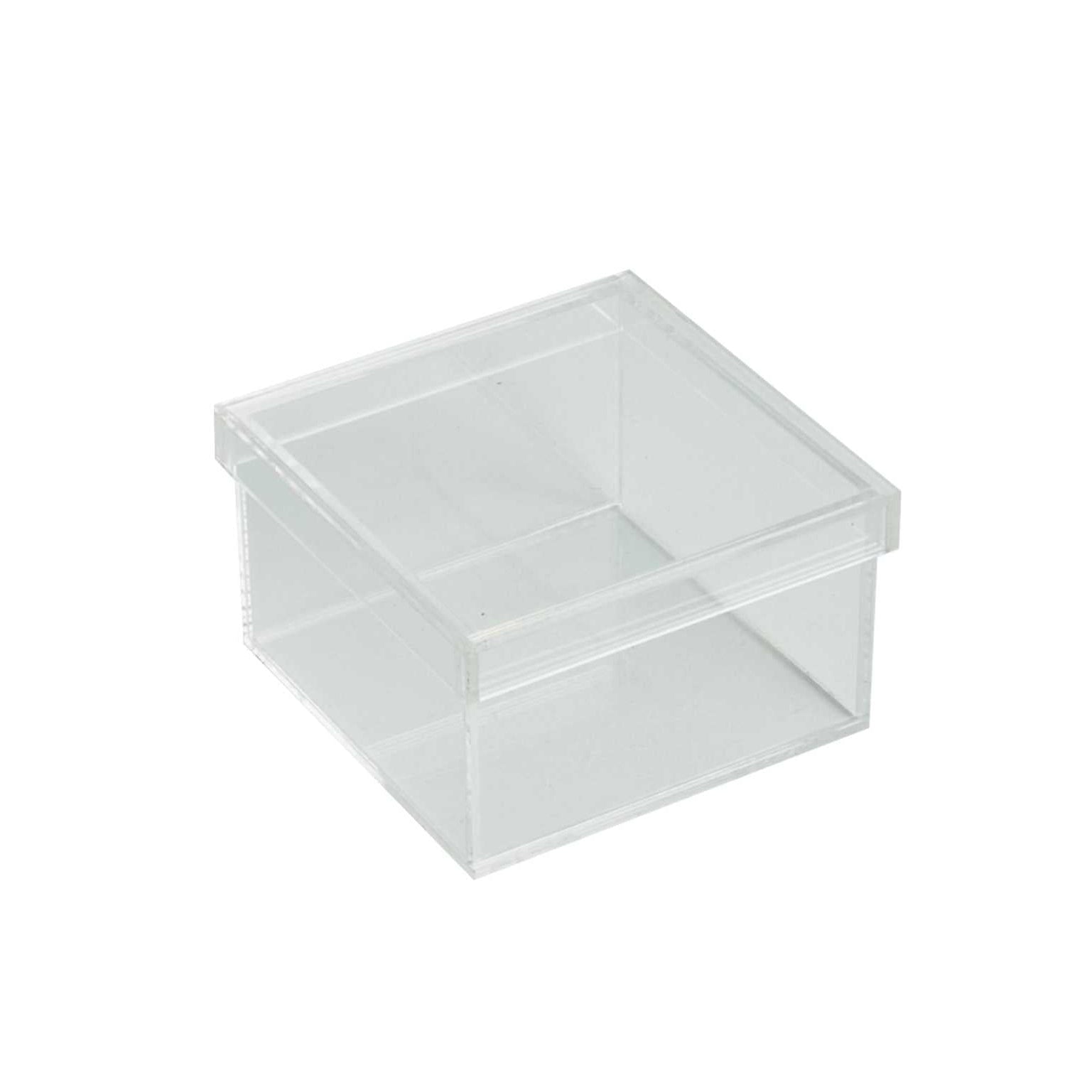 Clear Acrylic Box صندوق أكريليك شفاف أنيق للتخزين والعرض