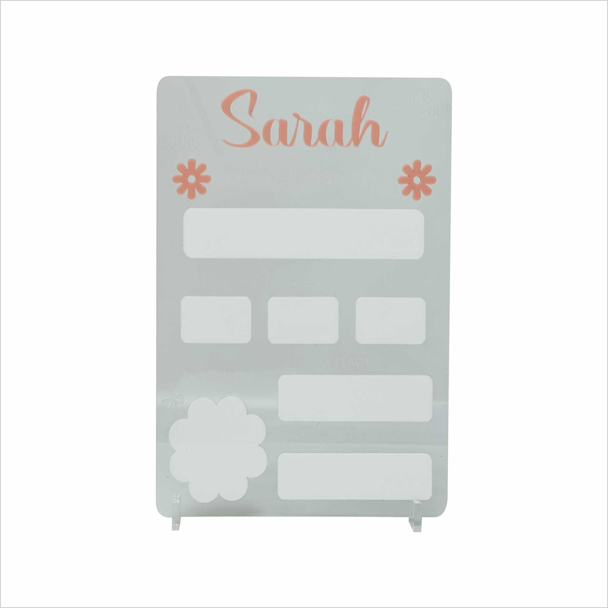 العودة إلى المدرسة - أول يوم دراسي - لوحة أكريليك