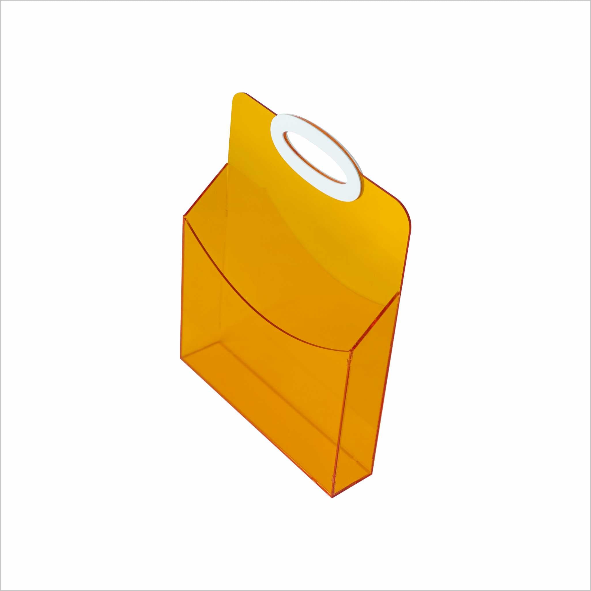 Clear Orange Book Holder & Carrier for Kids