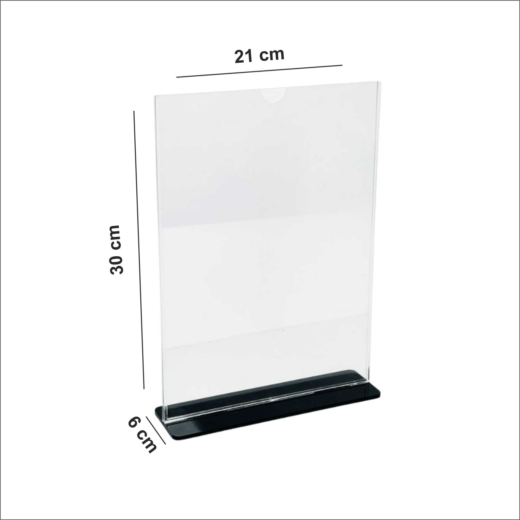  acrylic sign holder A4, table sign holder, countertop display stand, A4 menu holder, 