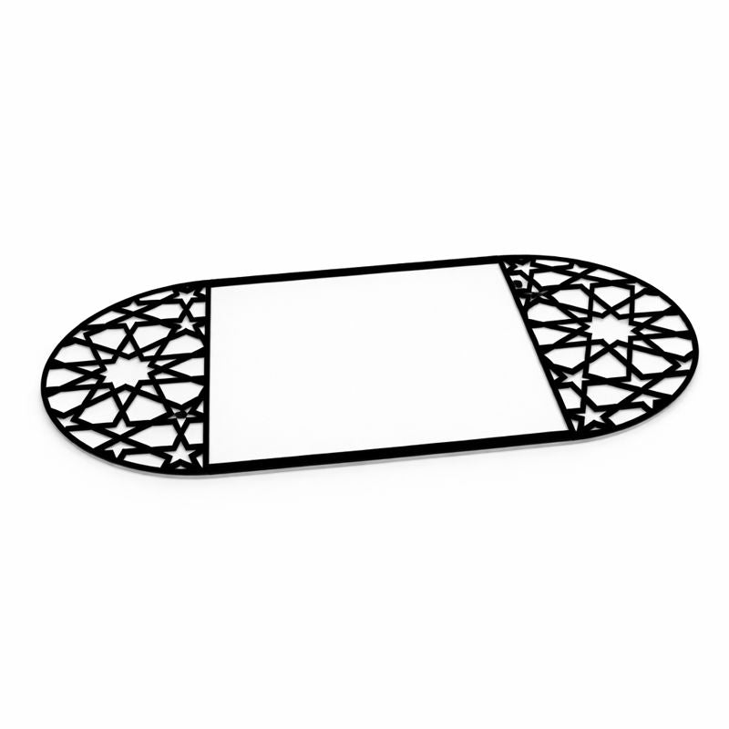 Plain Acrylic Sweet Tray/Coaster (White and Black)