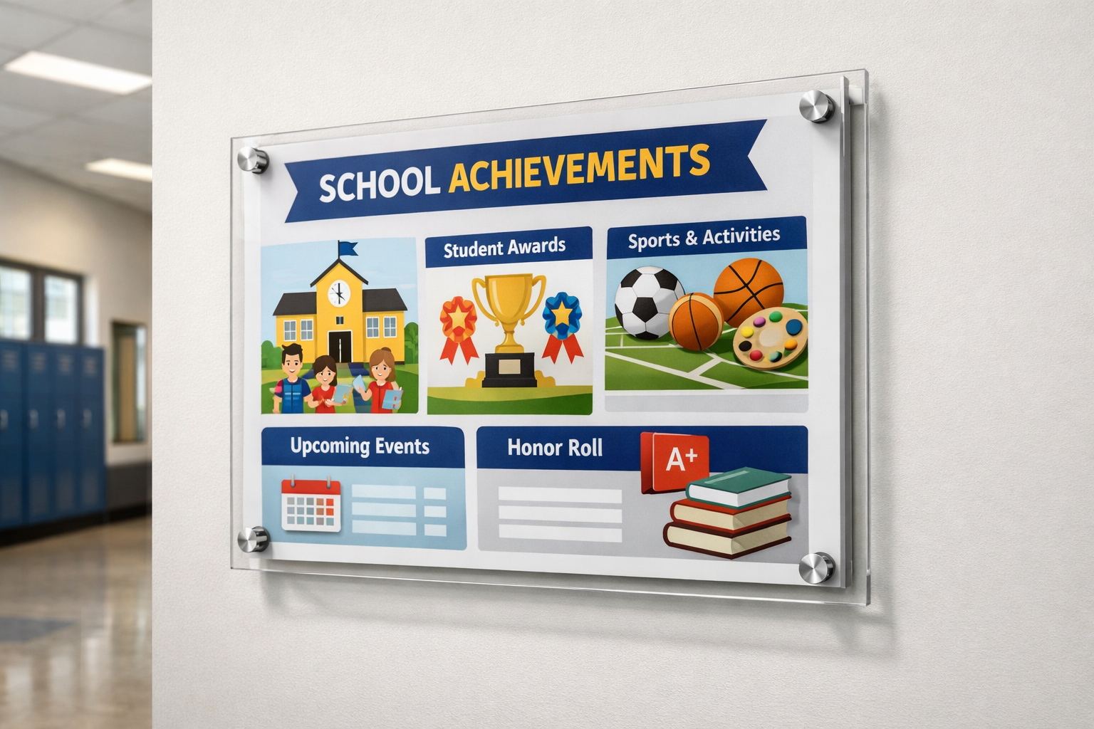 Indoor Display board for schools in Kuwait