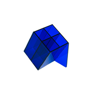 Pen & Pencil Small Organizer – Blue Acrylic