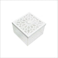 White Patterned Acrylic Chocolate Box | Arabesque Gift Box Kuwait