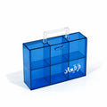 Acrylic blue gergean box for ramadan 