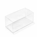صندوق بغطاء قلاب من الأكريليك، 20 سم × 10 سم × 10 سم