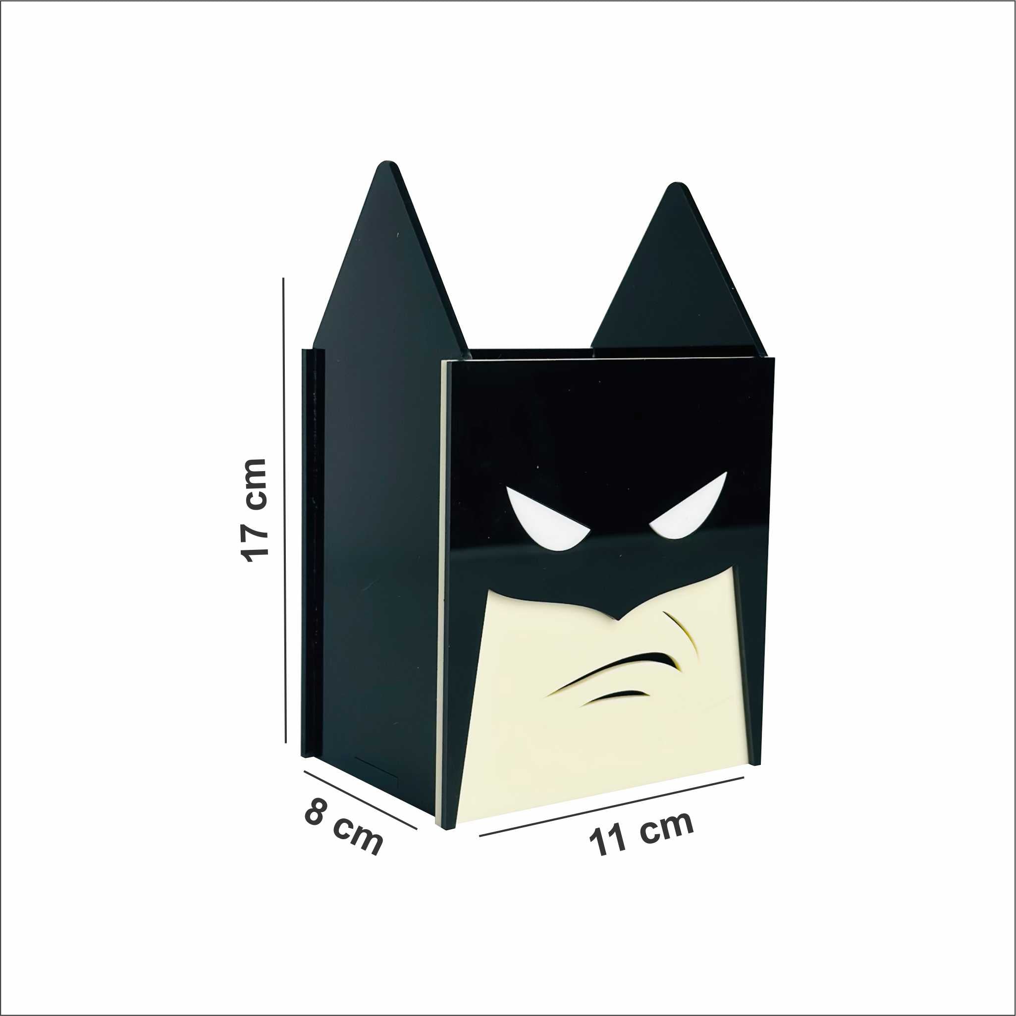 Pencil &amp; Pen Desk Organizer for Students – Black & Beige