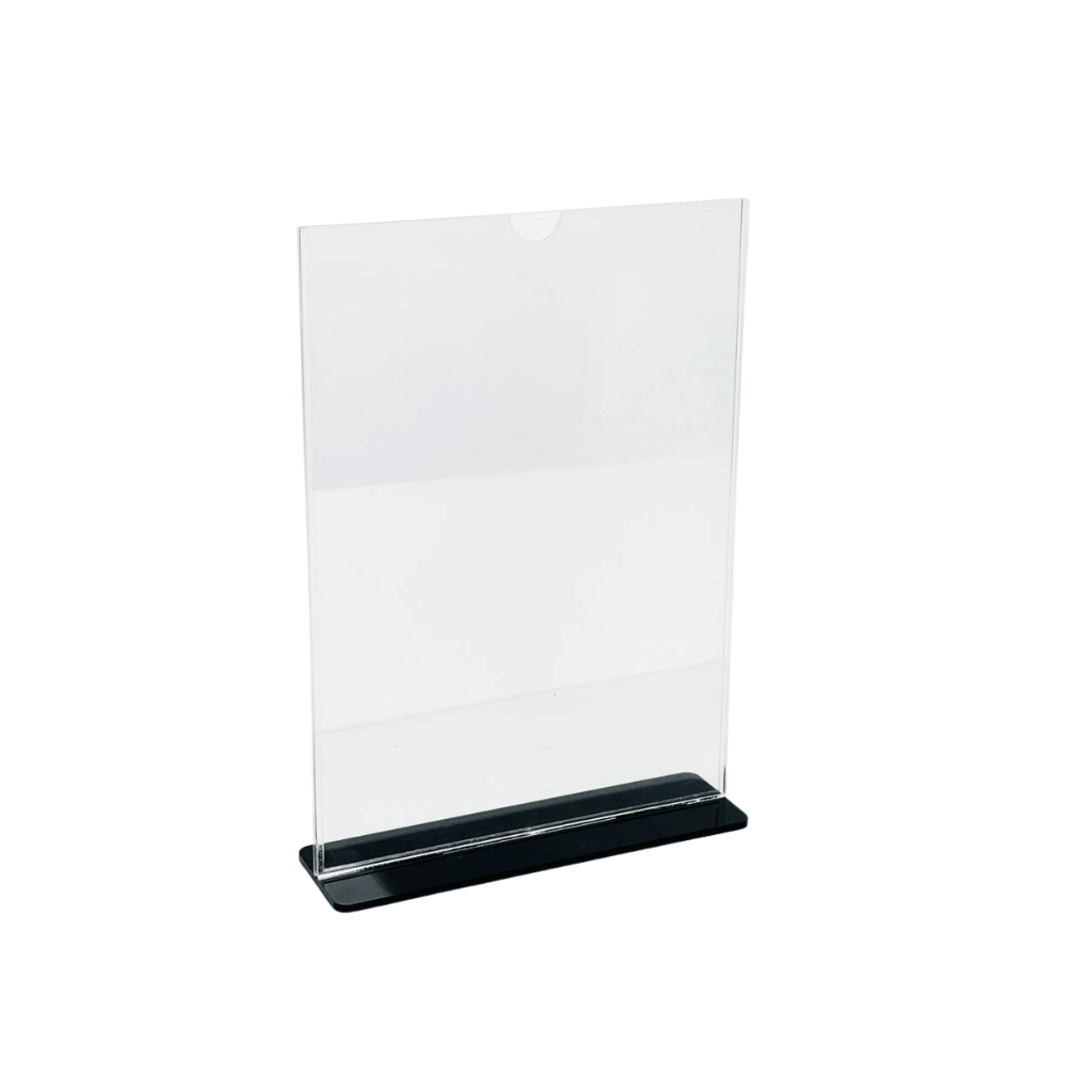 A4 paper desk display stand, Kuwait,  acrylic sign holder A4, table sign holder, countertop display stand, A4 menu holder, 