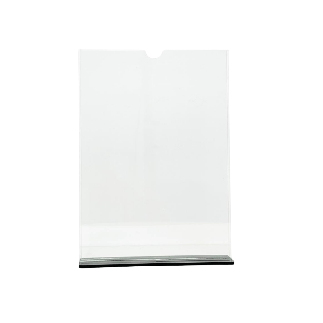 A4 paper desk display stand, Kuwait,  acrylic sign holder A4, table sign holder, countertop display stand, A4 menu holder, 