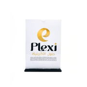  plastic flyer holder, clear poster stand, vertical sign holder, top-loading sign.