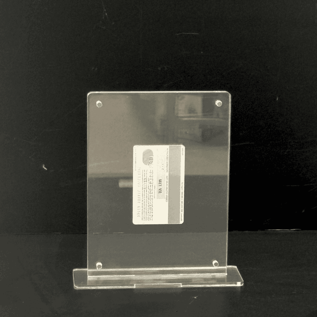 حامل بطاقة صراف آلي مع قاعدة