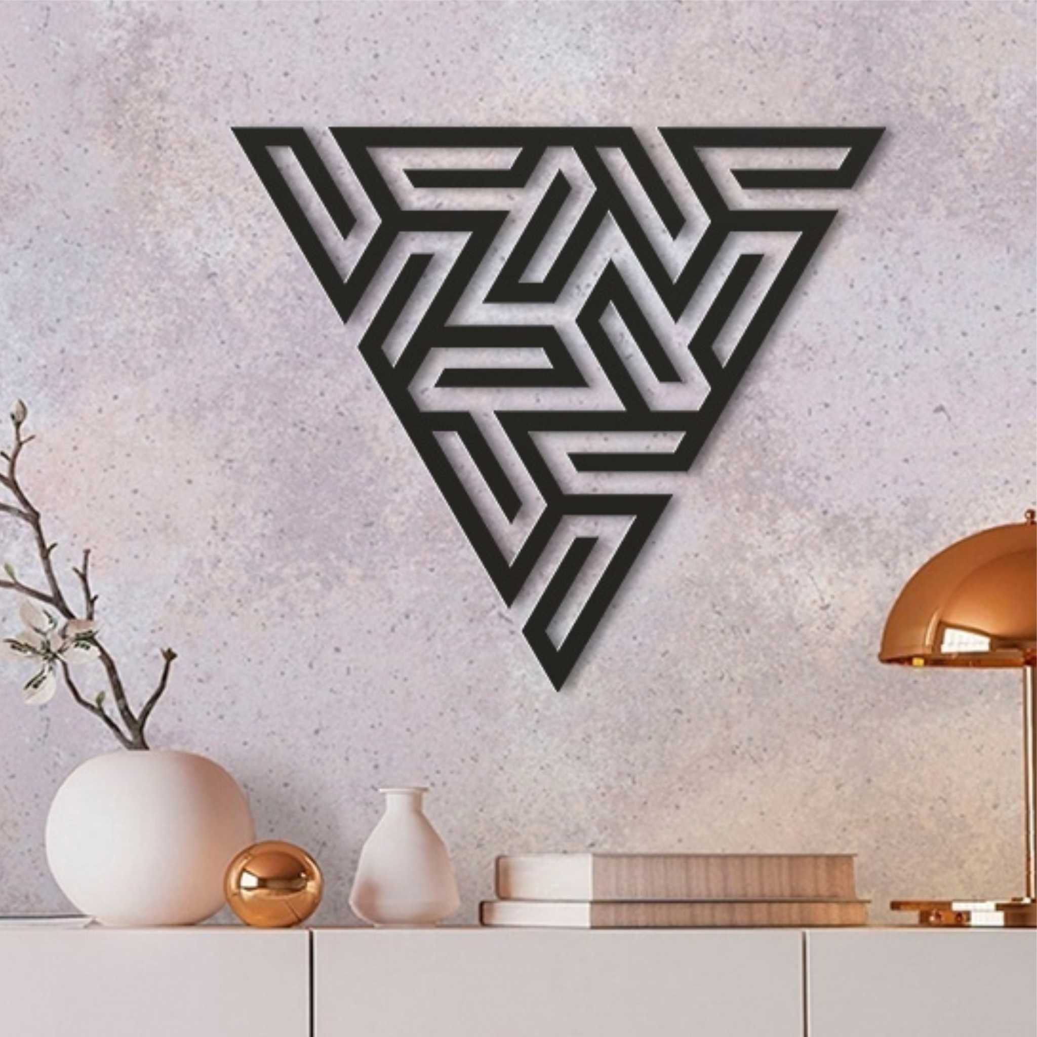 Triangle Pattern Acrylic Wall Décor