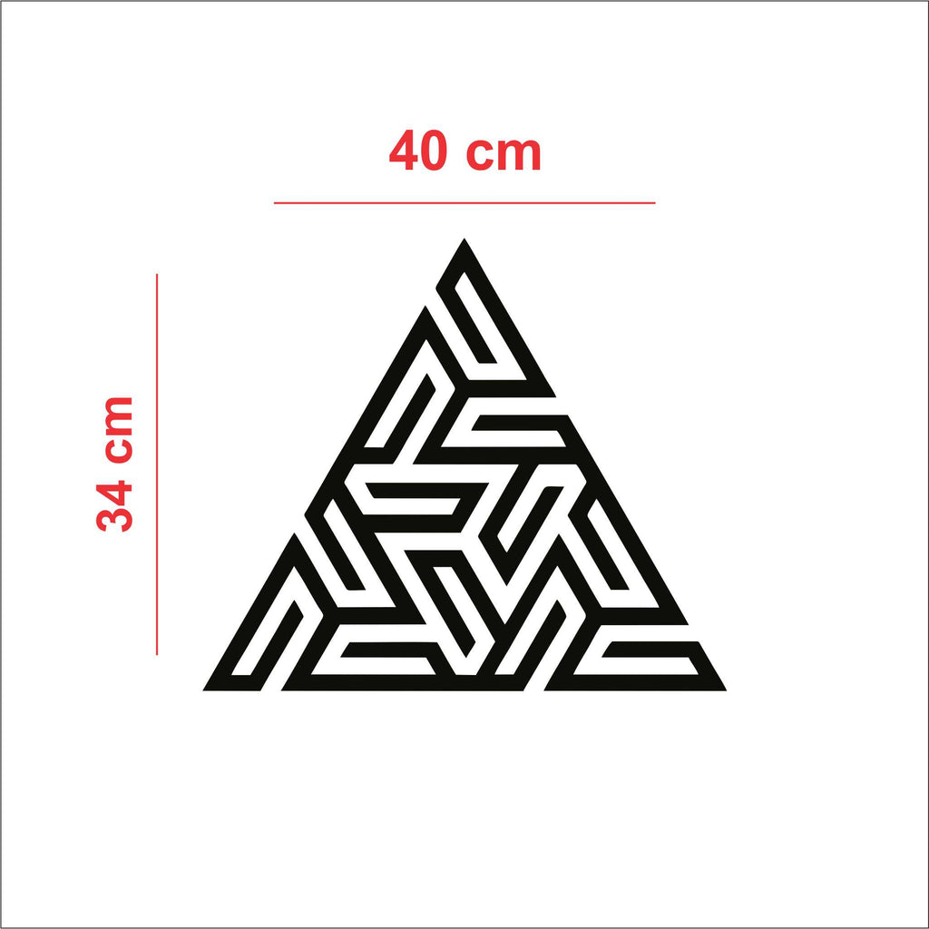 Triangle Pattern Acrylic Wall Décor