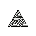 Triangle Pattern Acrylic Wall Décor