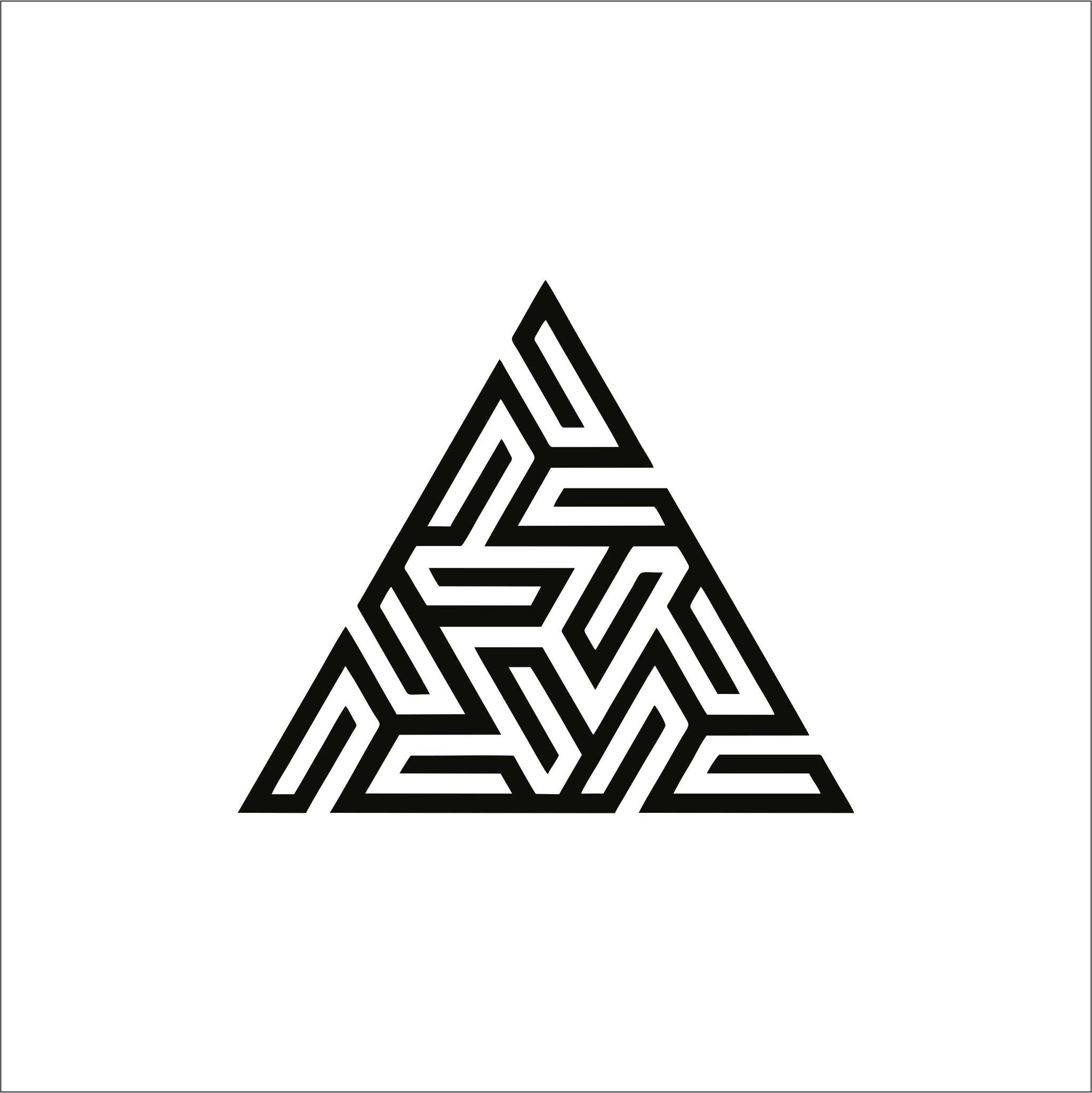 Triangle Pattern Acrylic Wall Décor