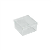 Clear Acrylic Box 10×10×6 cm for gifts and displays | صندوق أكريليك شفاف 10×10×6 سم للهدايا والعرض