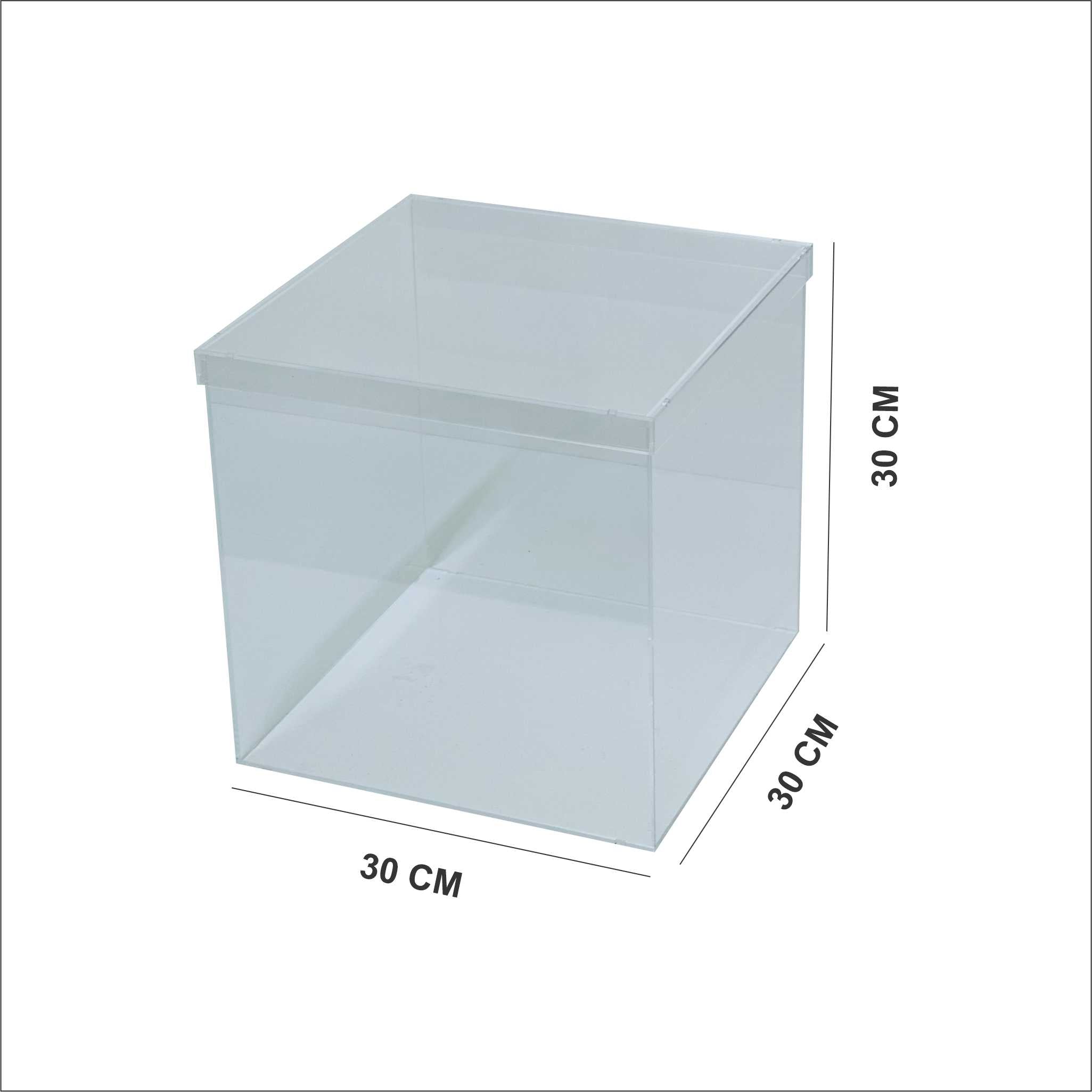 Clear Acrylic Box  30×30×30 CM