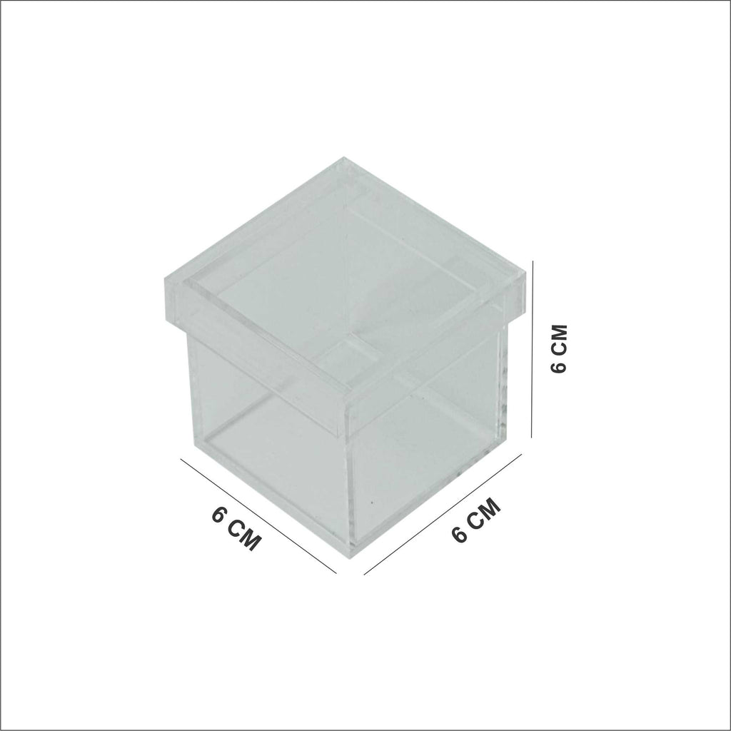 Clear Acrylic  Box  6×6×6 CM