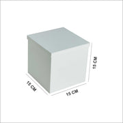 Elegant White Acrylic Storage Box صندوق تخزين أكريليك أبيض بتصميم عصري