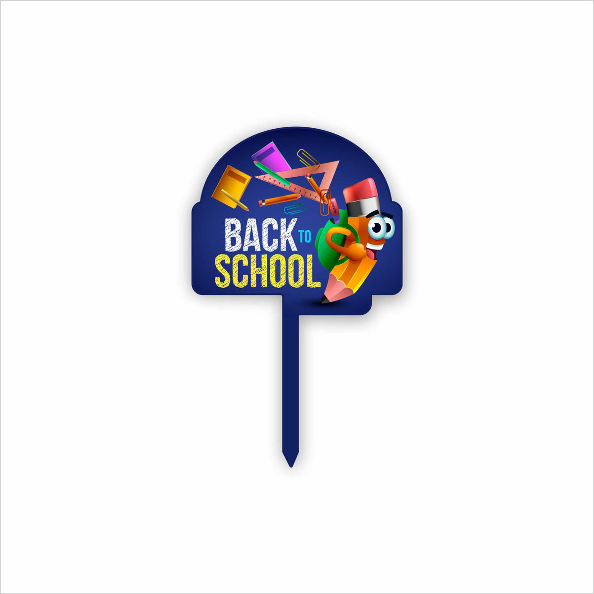 Back to School Topper – Custom Acrylic Decoration Kuwait – Eplexi