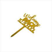 Back to School Gold Glazing Topper – Custom Size