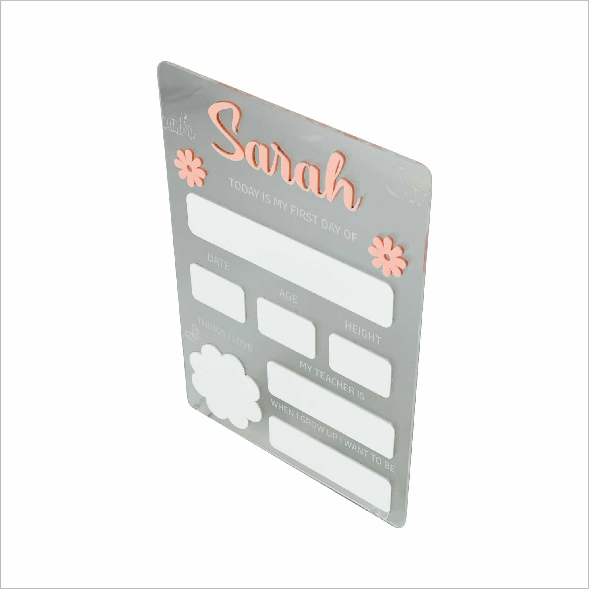 Back to School – First Day of School Acrylic Sign Plaque