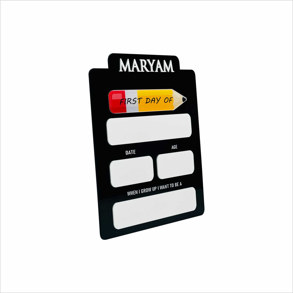 First Day of School Sign Plaques – Back to School (Black)