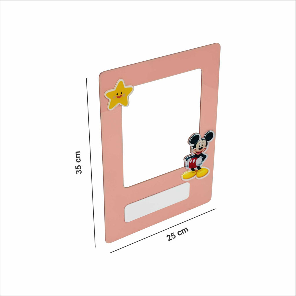 First Day of School Sign – Back to School Plaques (Pink Frame Design) For Photos