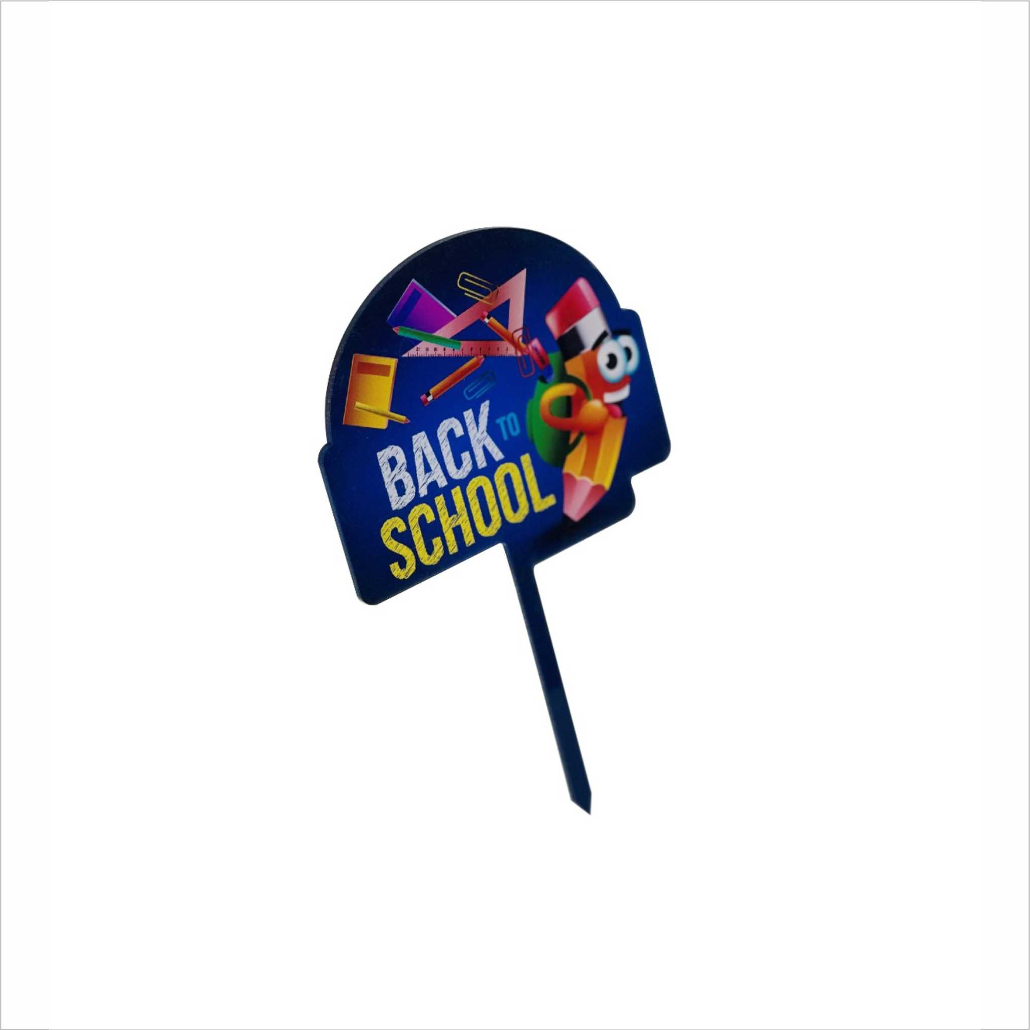 Back to School Acrylic Topper – Custom Size &amp; Fun Design