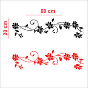 Black Floral Vine Acrylic Wall Decor –Modern Home Decoration Kuwait