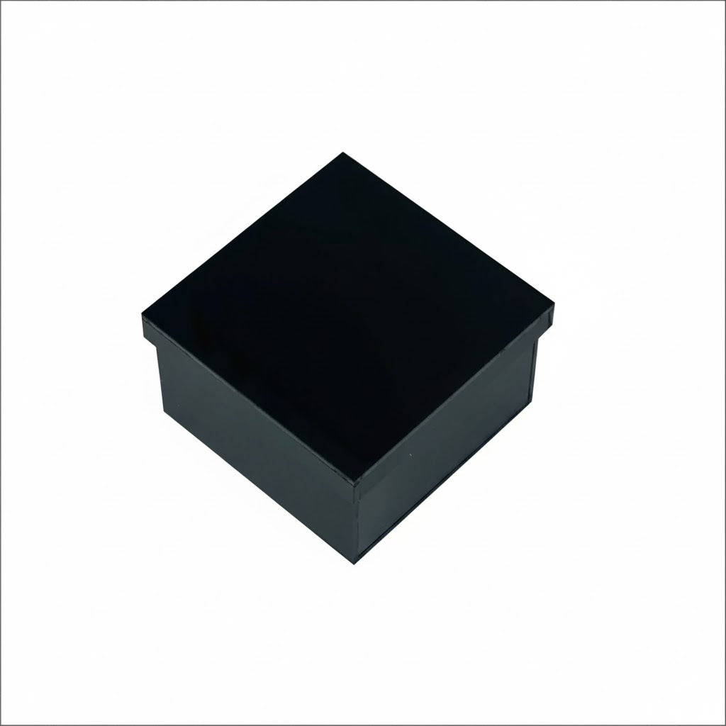 Black plexi box for accessories 20×20×10 CM – صندوق بلاكسي أسود 20×20×10 سم للإكسسوارات