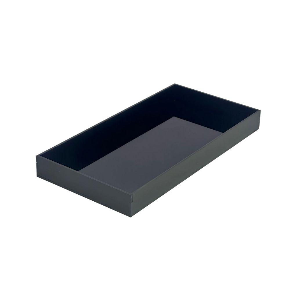 Acrylic  Tray, Black - Multiple Sizes & Custom Options