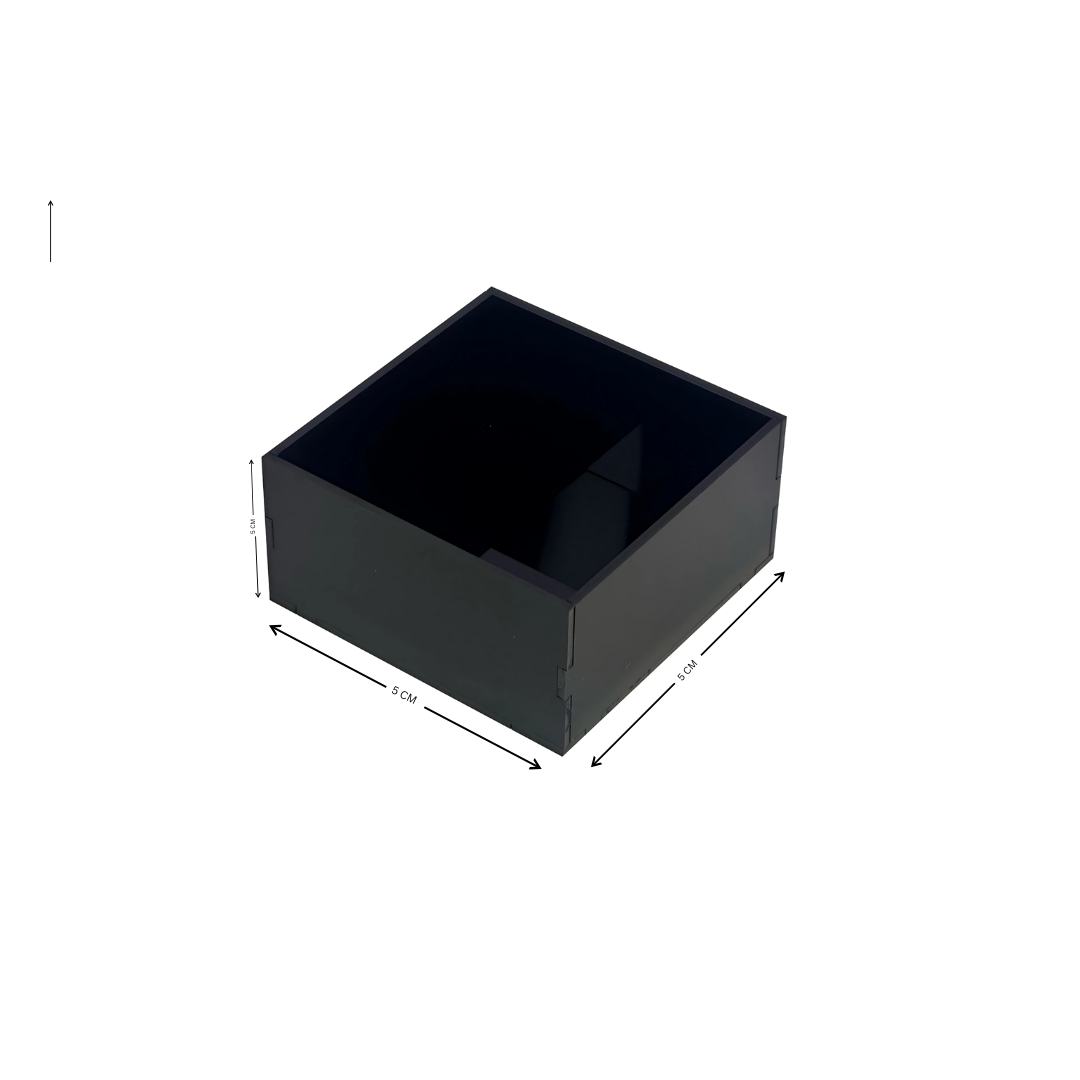 Acrylic  Tray, Black - Multiple Sizes & Custom Options