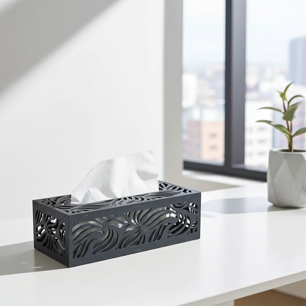 Luxury decorative acrylic tissue holder for modern living room – علبة مناديل فاخرة للديكور المنزلي الحديث