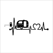 Caravan Love Heartbeat Acrylic Wall Decor – Travel & Camping Lovers Gift | Eplexi Kuwait