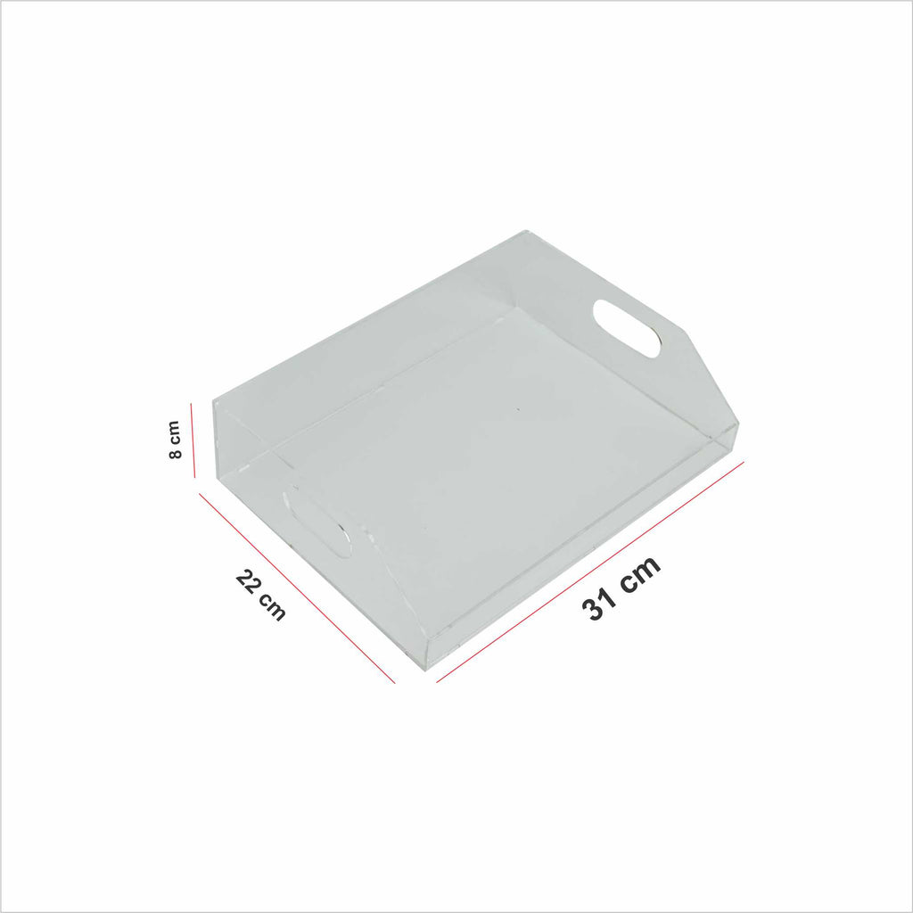 Best Acrylic Desk Organizer – Multiple Compartments (Transparent)