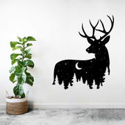 Deer Wildlife Acrylic Wall Art – Nature & Forest Silhouette Wall Decor