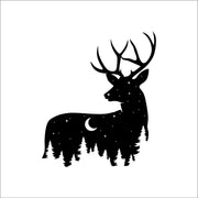 Deer Wildlife Acrylic Wall Art – Nature & Forest Silhouette Wall Decor