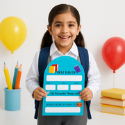 First Day of School Acrylic Sign Plaque – Light Blue