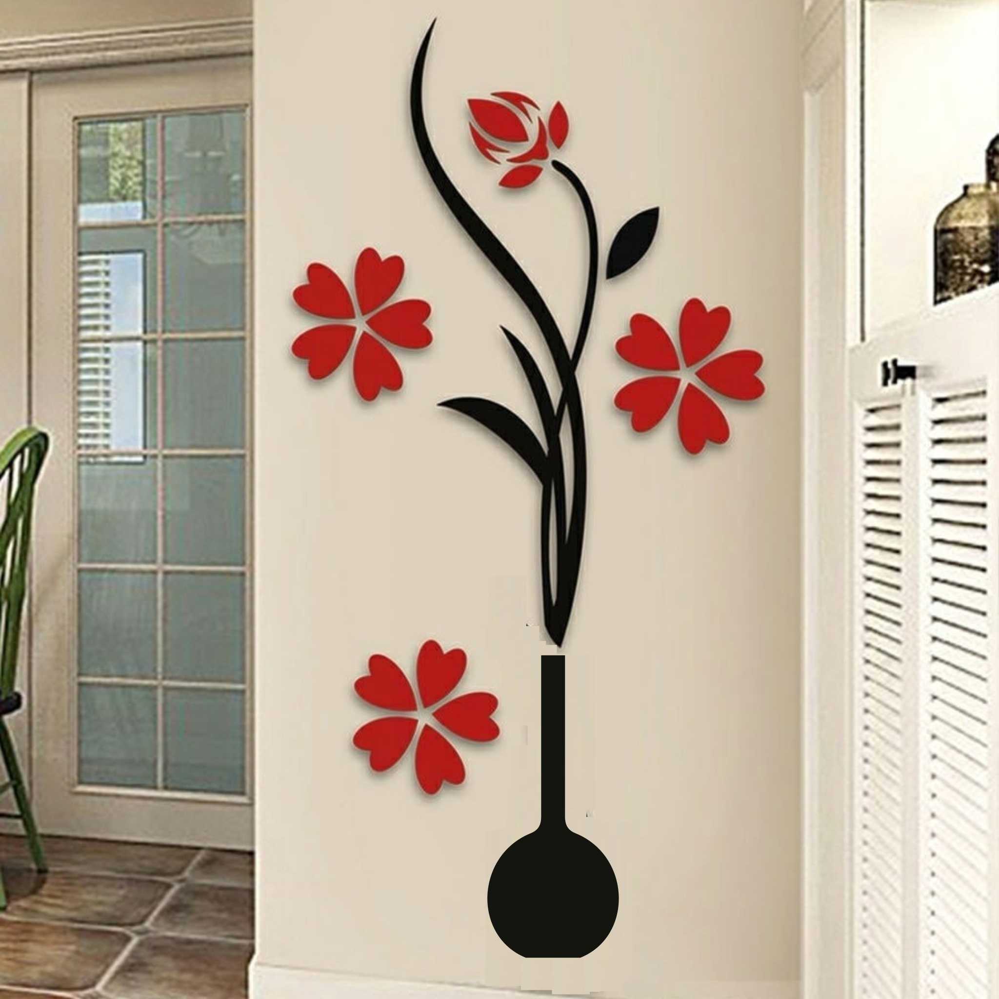 لوحة فنية جدارية من الزهور الأكريليكية لديكور المنزل