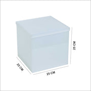 Frosted Acrylic Box 25×25×25 CM for gifts and storage – صندوق أكريليك مات 25×25×25 سم للهدايا والتخزين