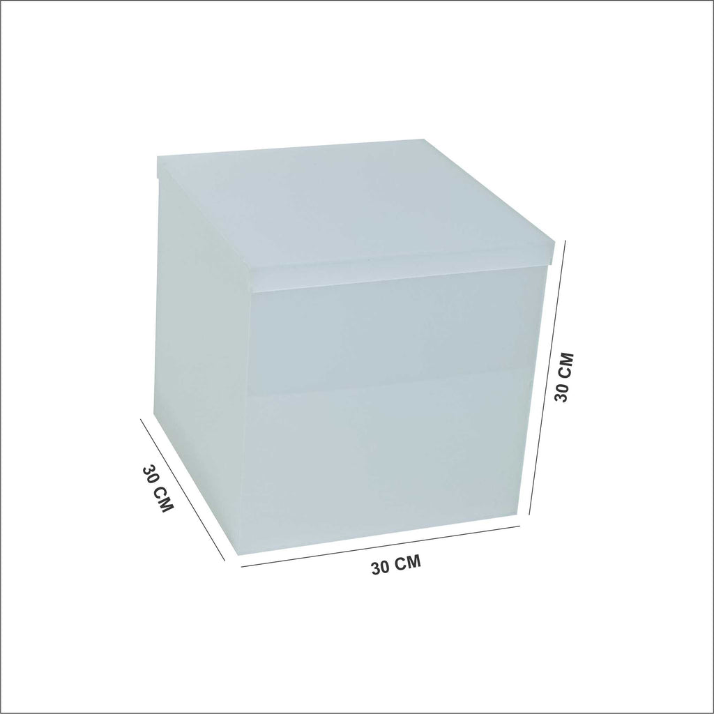Premium frosted acrylic gift box 30×30×30 CM – صندوق هدية أكريليك مات فاخر 30×30×30 سم