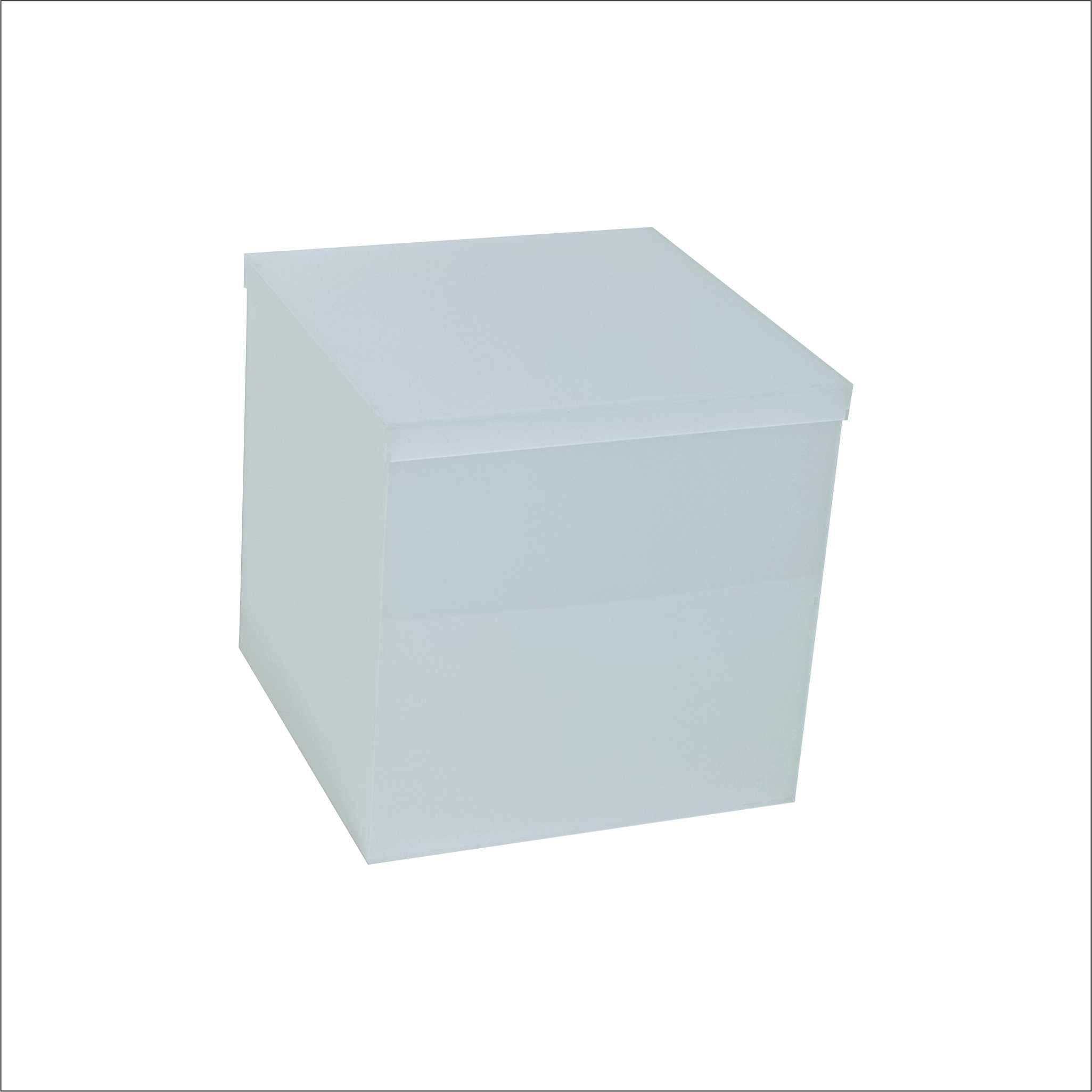 Large frosted acrylic display box 30×30×30 CM – صندوق عرض أكريليك مات كبير 30×30×30 سم