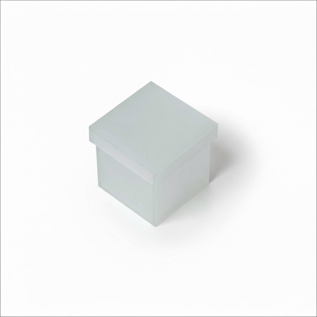 Compact frosted acrylic display box 6×6×6 CM – صندوق عرض أكريليك مات صغير 6×6×6 سم