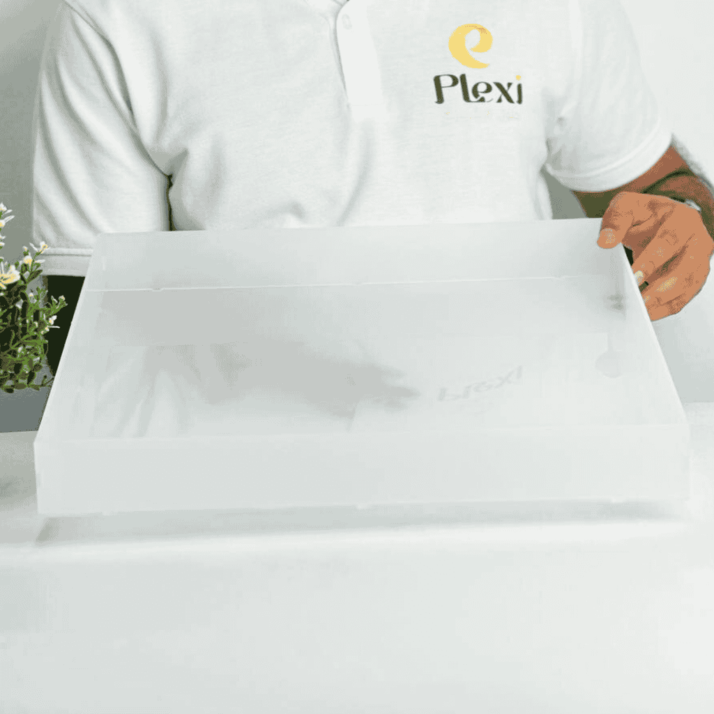 Durable Frosted Acrylic Tray 40×40×5 CM for Home – صينية أكريليك متينة ٤٠×٤٠×٥ سم الكويت