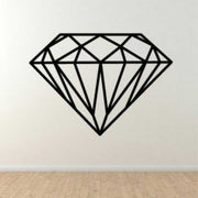 Geometric Diamond Acrylic Wall Art – Minimal Line Art Decor