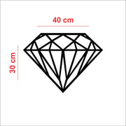 Geometric Diamond Acrylic Wall Art – Minimal Line Art Decor