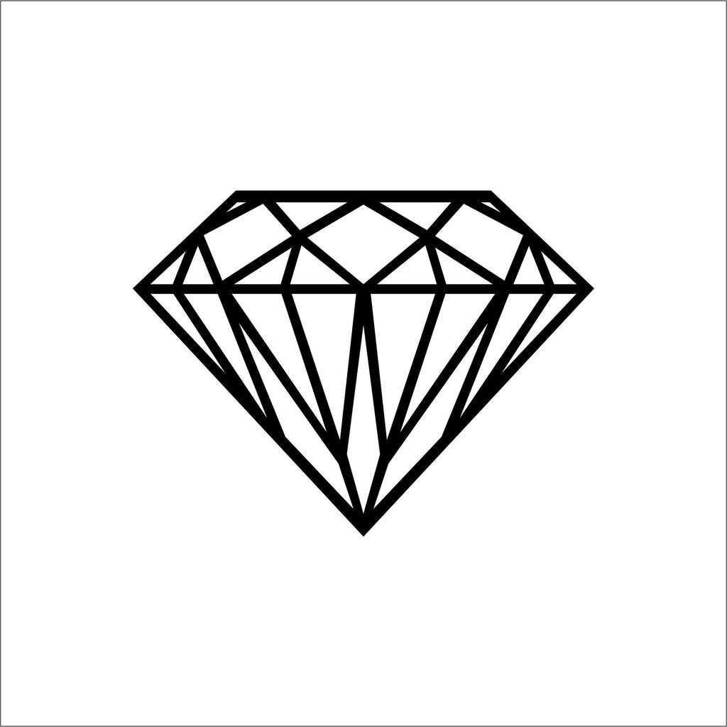 Geometric Diamond Acrylic Wall Art – Minimal Line Art Decor